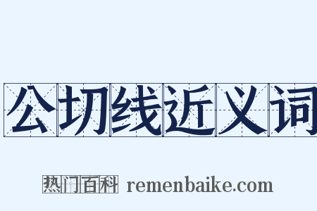 公切线近义词是什么意思的图片